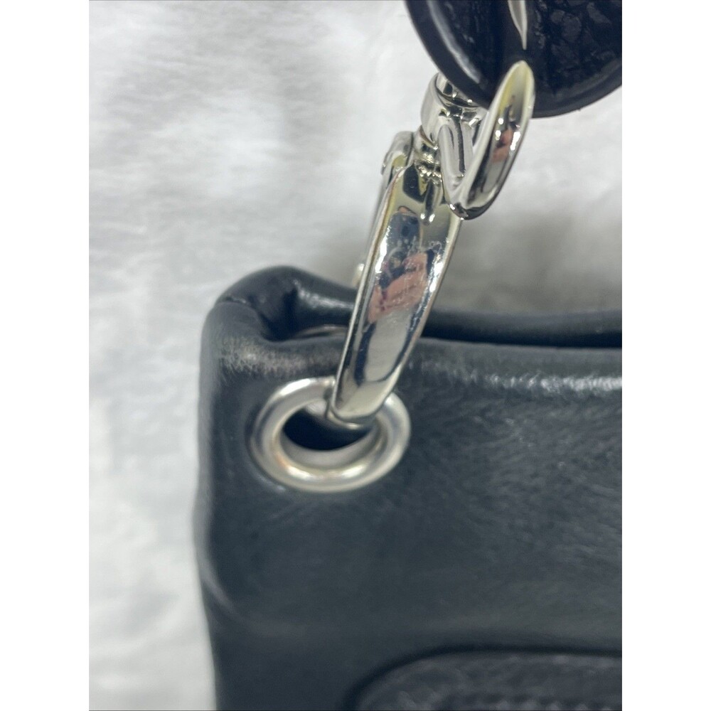 Margot Genuine Leather Crossbody Purse Zippered Pockets Black - Picture 3 of 11